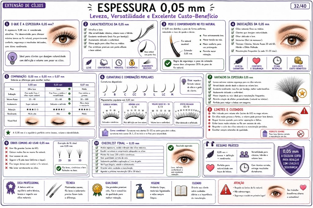 Ficha Visual Espessura 0,05 mm - Leveza e Versatilidade
